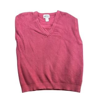 Women's Vintage Woolrich Hampton Rose Knit‎ Sweater Vest Size Large (L)
